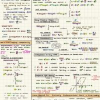 A review notesheet on staffs in axial loading handwritten on an ipad.